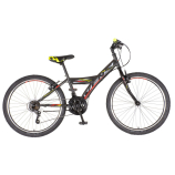 Venssini Parma 24 gyerek kerékpár Grafit-Piros