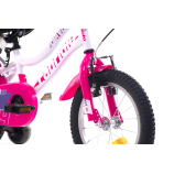 Capriolo Diavolo 14 gyerek kerékpár Fehér-Rózsaszín