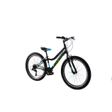 Capriolo Diavolo 400 24" gyerek kerékpár Fekete-Zöld