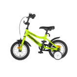 KPC FluoBike Raptor dinós VILÁGÍTÓS 12 neonzöld fluoreszkáló gyermek kerékpár