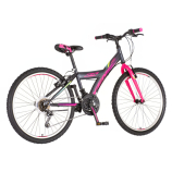 Venssini Parma 24 gyerek kerékpár grafit-pink
