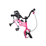 Capriolo Diavolo 14" LEDes pótkerekes gyerek kerékpár Rózsaszín-Lila