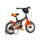 Visitor Monster Truck 12 gyerek kerékpár fekete-narancs