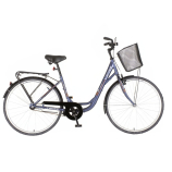 Venssini Diamante 26 acélkék női városi kerékpár