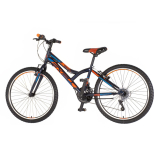 Explorer Pulse 24 gyerek kerékpár Fekete-Narancs