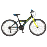 Venssini Parma 24 gyerek kerékpár Fekete-Sárga