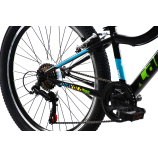 Capriolo Diavolo 400 24" gyerek kerékpár Fekete-Zöld