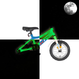 KPC FluoBike Police szirénás VILÁGÍTÓS 12 kék fluoreszkáló gyermek kerékpár