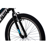 Capriolo Diavolo 400 24" gyerek kerékpár Fekete-Kék
