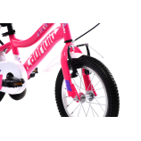 Capriolo Diavolo 14" LEDes pótkerekes gyerek kerékpár Rózsaszín-Lila