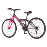 Venssini Parma 24 gyerek kerékpár grafit-pink