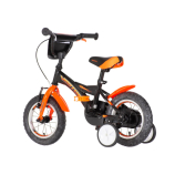 Visitor Monster Truck 12 gyerek kerékpár fekete-narancs