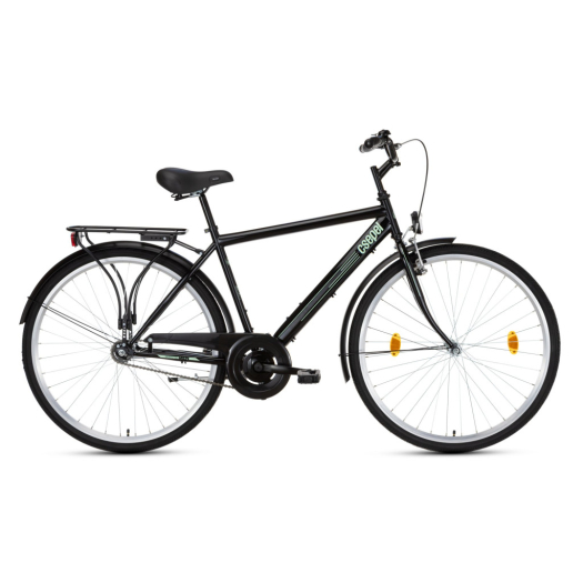 Csepel Budapest férfi 19" kontrás városi kerékpár Fekete 2024