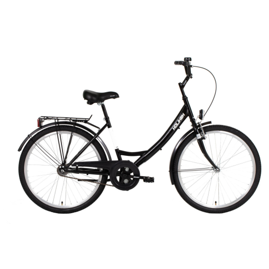 Biketek Jázmin 26 kontrás városi kerékpár fekete