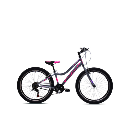 Capriolo Diavolo 400 24" gyerek kerékpár Grafit-Rózsaszín