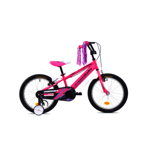 Capriolo Rocket 18" hátra tekerhető gyerek kerékpár Pink
