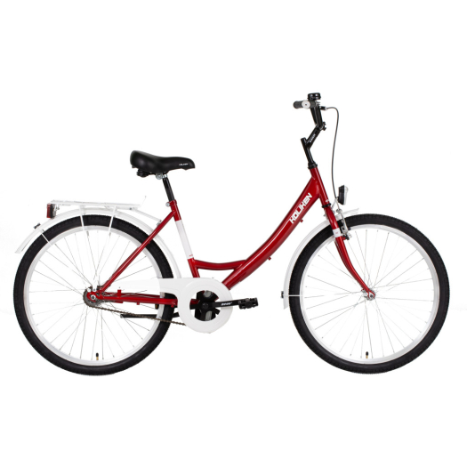 Biketek Jázmin 26 kontrás városi kerékpár bordó