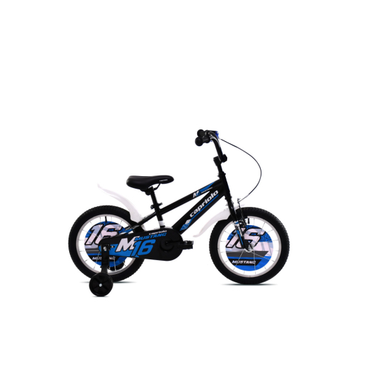 Capriolo Mustang 16" gyerek kerékpár Fekete-Kék