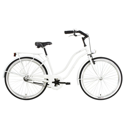 Koliken Cruiser kontrás női kerékpár Fehér