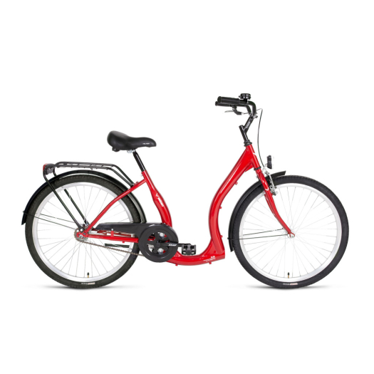 Velzen Hunyadi városi kerékpár Piros