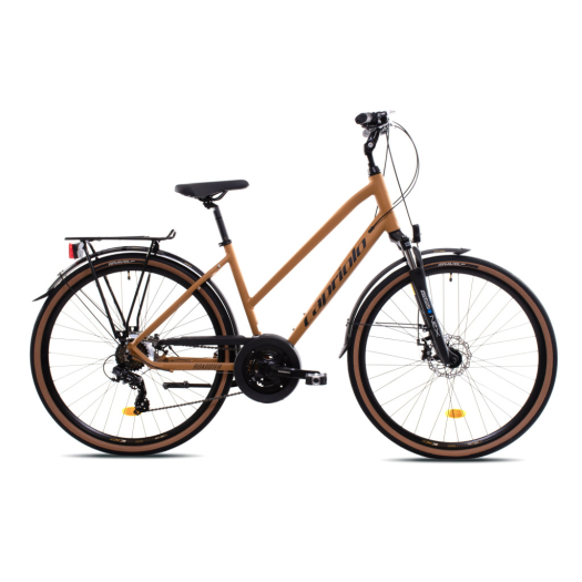 Capriolo Roadster Lady Trapez női trekking kerékpár 18" Mustársárga