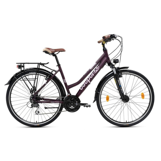 Csepel Traction 250 női trekking kerékpár 17" Padlizsán