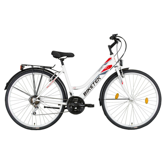Biketek Maxwell női trekking kerékpár Fehér