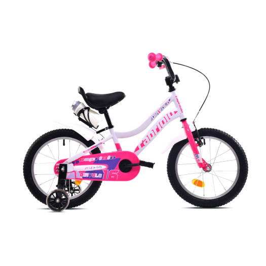 Capriolo Diavolo 16 gyerek kerékpár Fehér-Rózsaszín