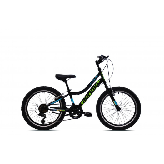 Capriolo Diavolo 200 20" gyerek kerékpár Fekete-Zöld