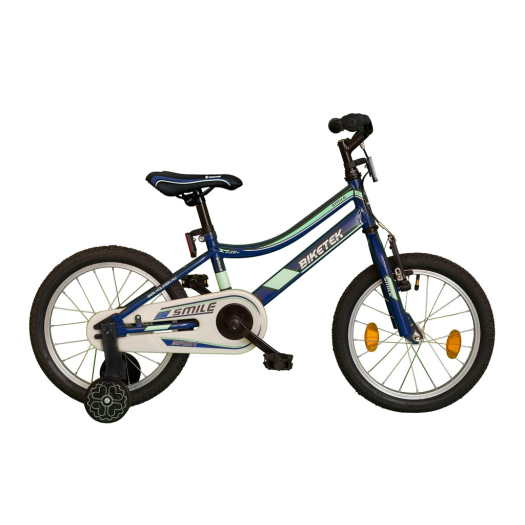 Biketek Smile fiú 16 gyerek kerékpár Kék