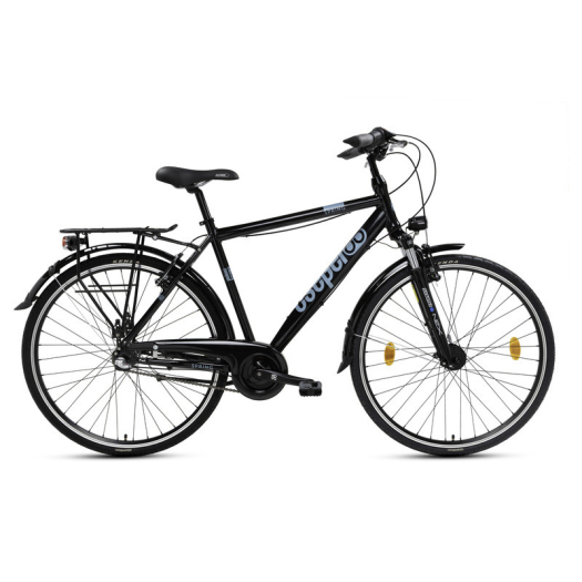 Csepel Spring 100 férfi városi kerékpár 19" Fekete