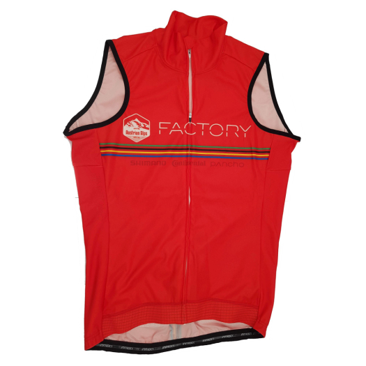 Nakita&amp;Siga Factory unisex szélálló kerékpáros mellény piros S