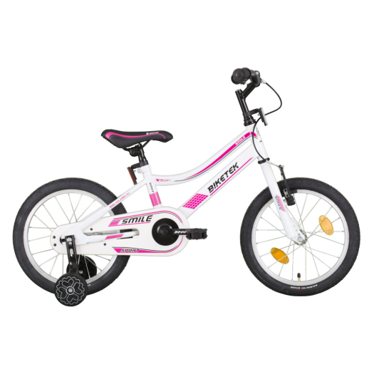 Biketek Smile lány 16 gyerek kerékpár Fehér