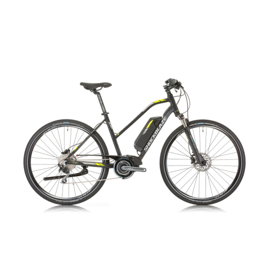 Shockblaze Pulse E600 férfi pedelec crosstrekking kerékpár fekete