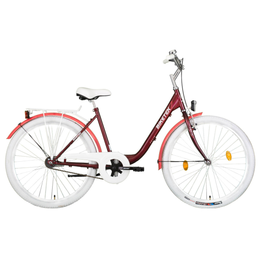 Biketek Feliz 28 kontrás városi kerékpár bordó