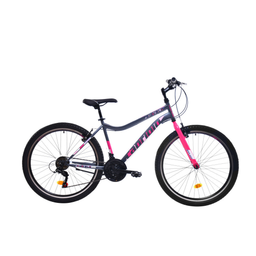 Capriolo Diavolo 600 26" lányka MTB kerékpár 14" Grafit-Lila