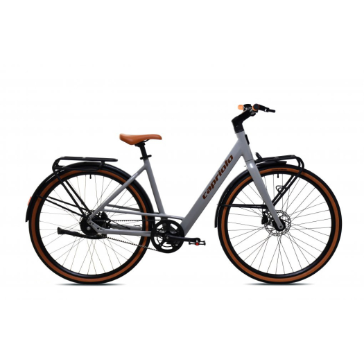 Capriolo E-bike Belt Drive szíjhajtásos pedelec kerékpár Világosszürke