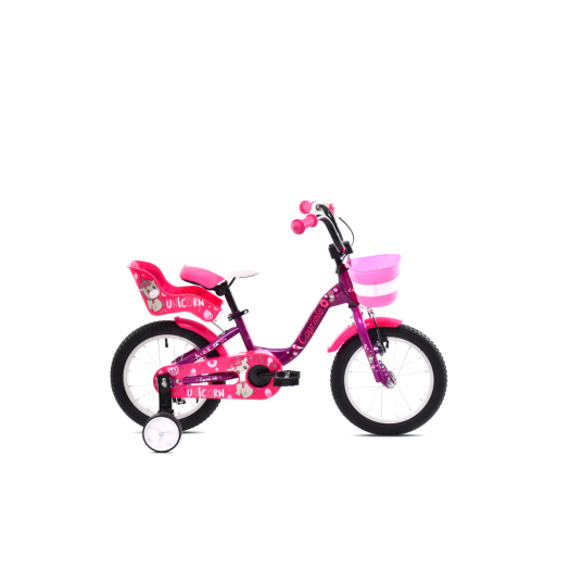 Capriolo Viola 14" unikornisos gyerek kerékpár Lila