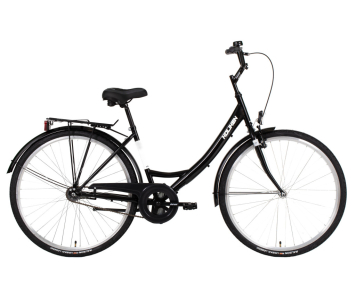 Biketek Jázmin 28 kontrás városi kerékpár Fekete