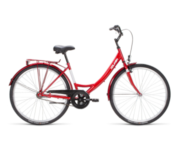 Biketek Jázmin 28 kontrás városi kerékpár Bordó