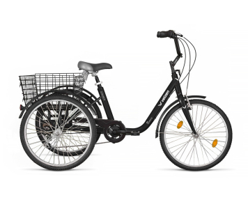 Koliken Gommer három kerekű 6 sebességes kerékpár Fekete