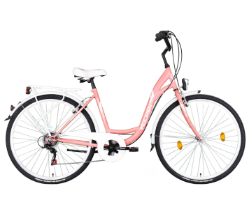Koliken Sweet Bike 28 városi kerékpár Rózsaszín