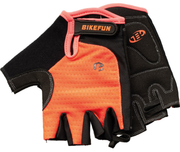 BikeFun Missy rövid kesztyű L korál (TÖRT FEHÉR!)