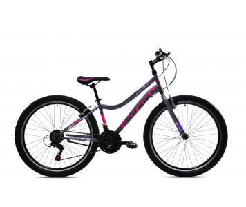 Capriolo Diavolo 600 26" lányka MTB kerékpár 14" Grafit-Lila