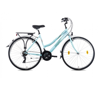 Csepel Landrider női 21 seb. trekking kerékpár 19" Türkiz