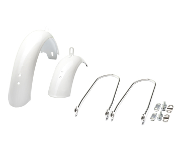 Koliken Bubble 12" fém sárvédőszett fehér