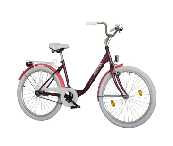 Biketek Feliz 26 kontrás városi kerékpár burgundy