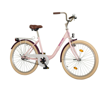 Biketek Feliz 28 kontrás városi kerékpár rózsaszín