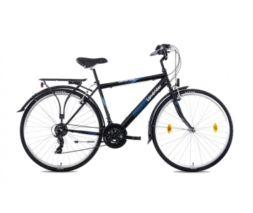 Csepel Landrider férfi 21 seb. trekking kerékpár 23" Fekete