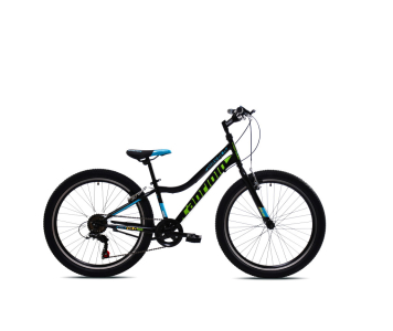 Capriolo Diavolo 400 24" gyerek kerékpár Fekete-Zöld